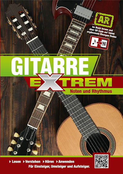 Gitarre Extrem AR -Noten und Rhythmus